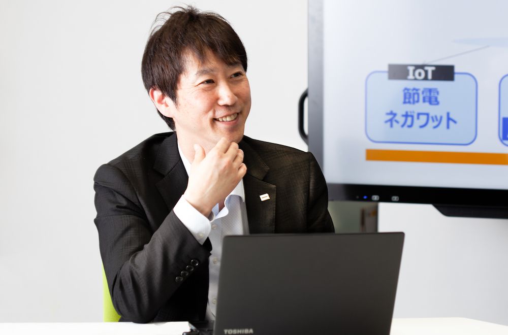 東芝能源系統株式會社  Grid Aggregation事業部能源物聯網推進部 部長 新貝英己 